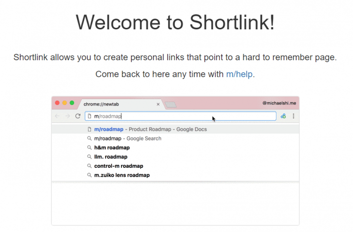 ShortLink for Chrome