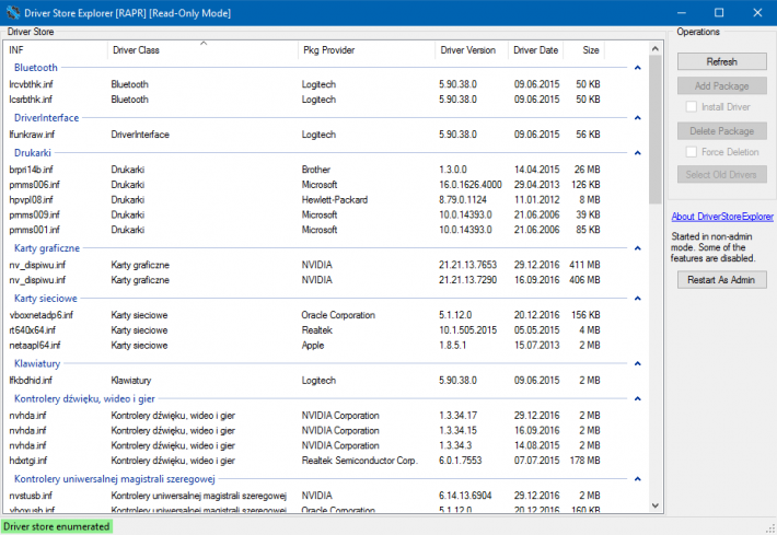 DriverStoreExplorer