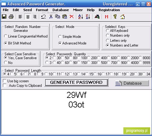 Advanced Password Generator