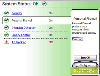 Norton Personal Firewall