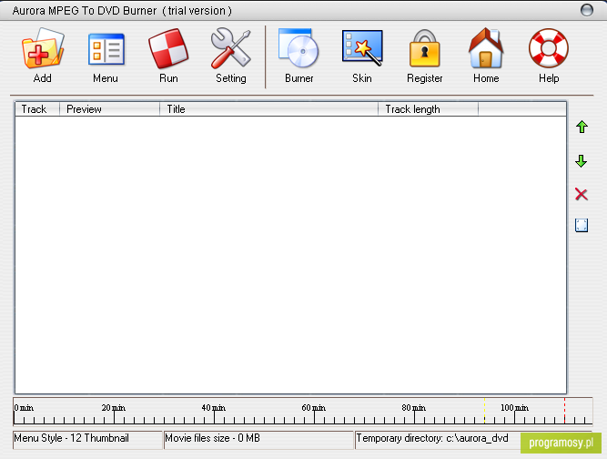 Aurora MPEG To DVD Burner