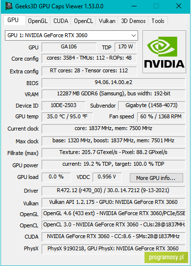 GPU Caps Viewer