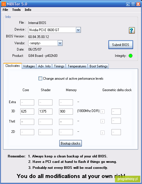 NVIDIA BIOS Editor