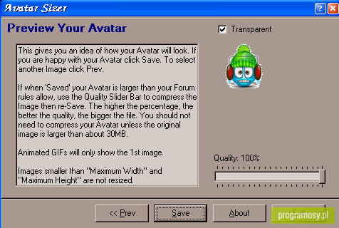 Avatar Sizer