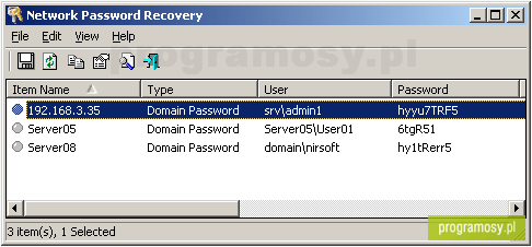 Network Password Recovery