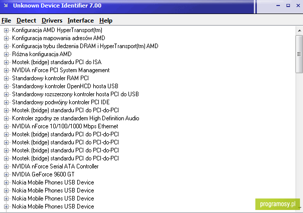 Unknown Device Identifier