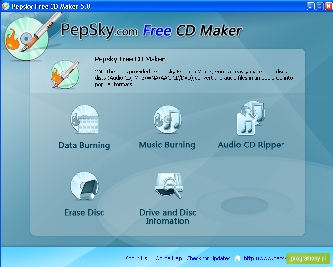 Pepsky Free CD Maker