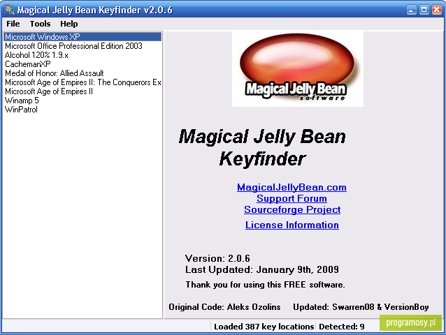 Magical Jelly Bean Keyfinder