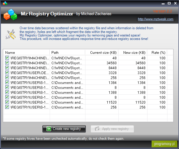 Mz Registry Optimizer