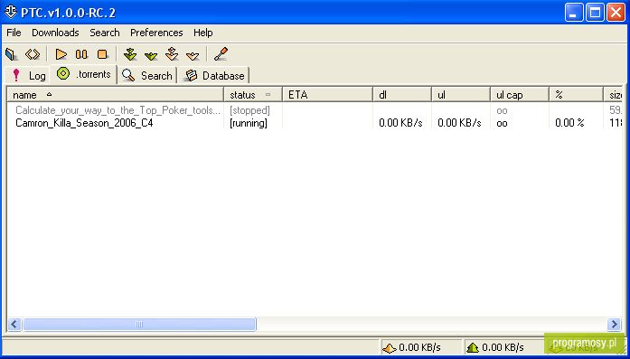 PTC: BitTorrent Client