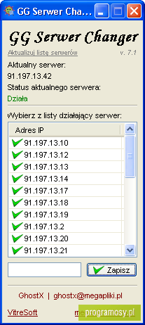 GG Serwer Changer