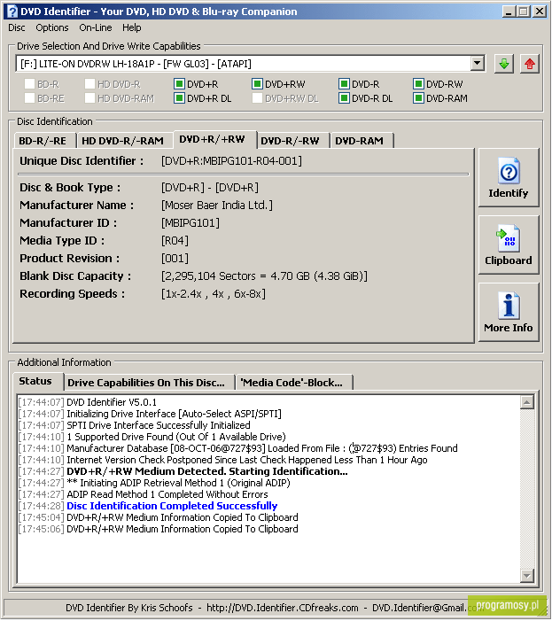 DVD Identifier