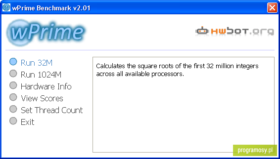 wPrime Benchmark