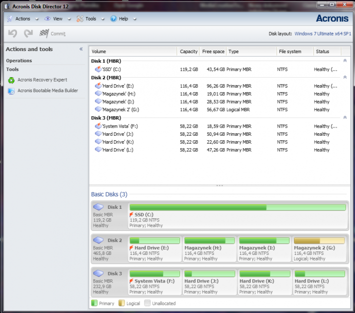 Acronis Disk Director