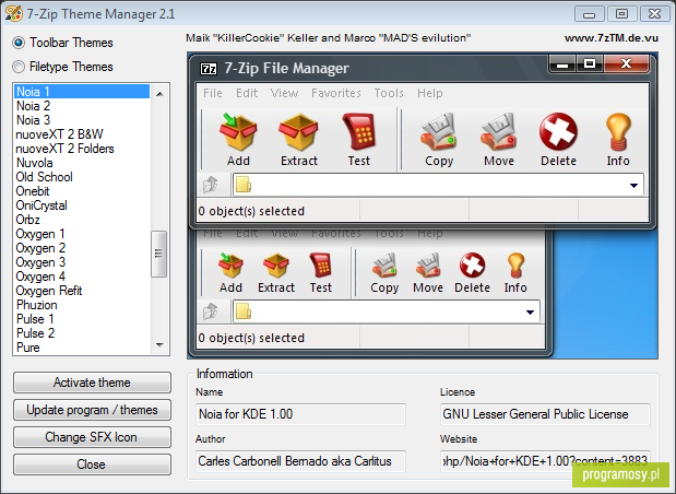 7-Zip Theme Manager