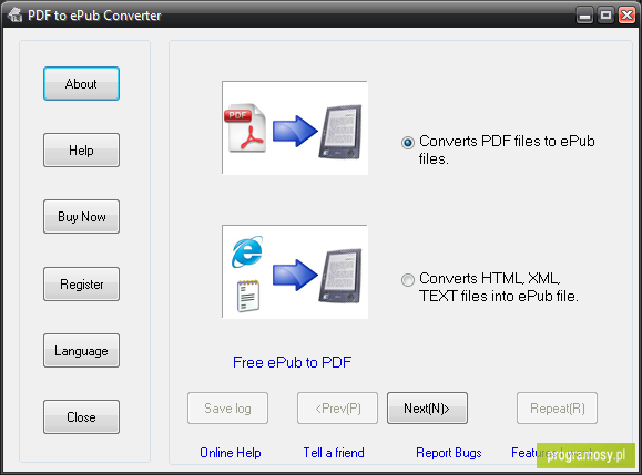 PDF to ePub Converter