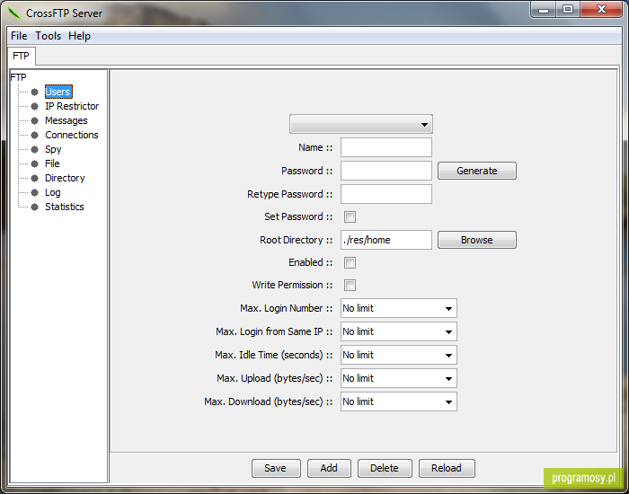 CrossFTP Server