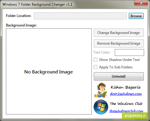 Windows 7 Folder Background Changer