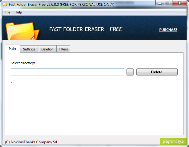 Fast Folder Eraser